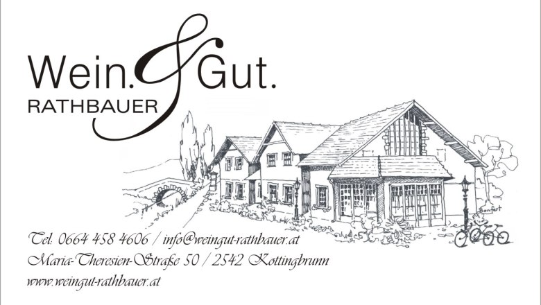 Visitenkarte Weingut Rathbauer, © Weingut Rathbauer