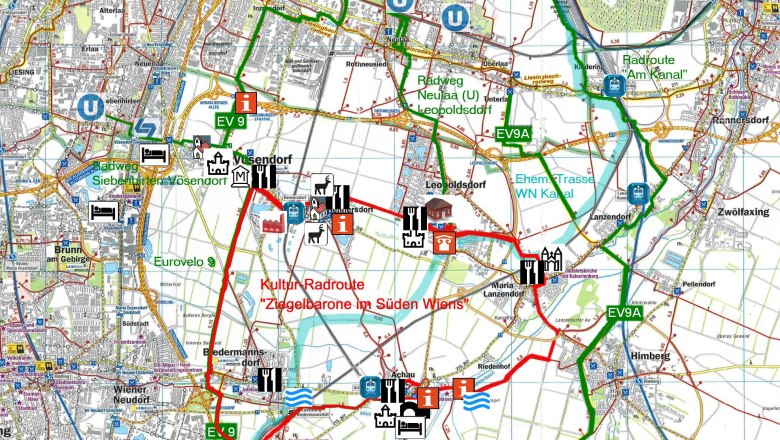 Weg der Ziegelbarone führ vorbei an der Pottendorfer, © Gemeinde Hennersdorf