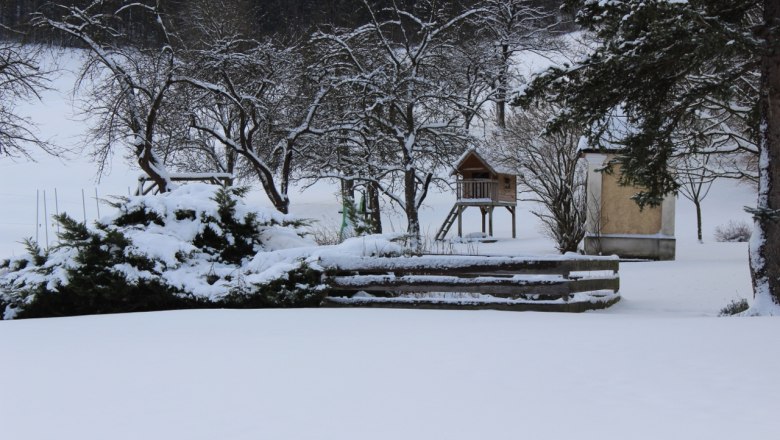 Garten im Winter, © Familie Reischer